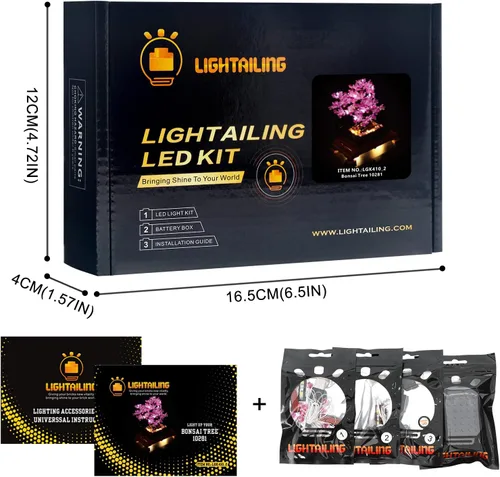 Vista 6 de LIGHTAILING Juego de luces LED para el modelo de bloques de construcción de árbol bonsái Lego 10281 - NO incluye el set