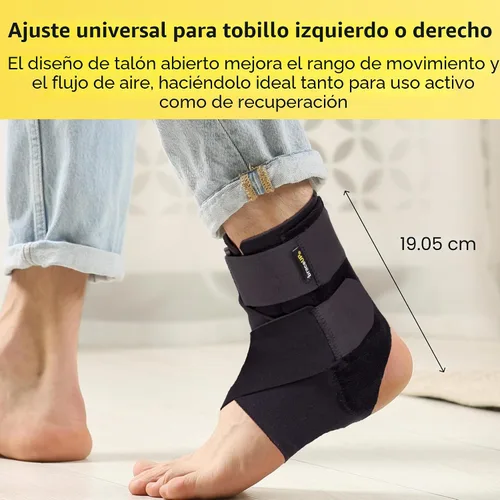 Vista 5 de Tobillera BraceUP - Alivio del Dolor, Mejora la Estabilidad para Dolor de Pie, Tobillo Esguinzado, Tendinitis de Aquiles, Hombres y Mujeres