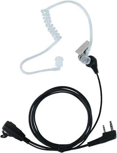 Vista 7 de Caroo Auriculares de radio para Kenwood de 2 pines con micrófono PTT para Baofeng UV-5R BF-888S BF-F8HP UV-82 UV-82HP UV-82HP UV-82C Kenwood TK-2107