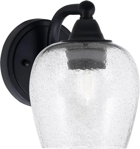 Vista 50 de Toltec Lighting Paramount - Aplique de pared de 1 luz, lámpara de pared para interiores, regulable, compatible con LED de base media, acabado
