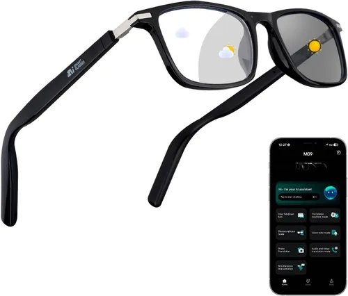 Vista 17 de Lentes inteligentes AI 2026 con cámara, video HD 4K y captura de fotos, gafas de cámara de 8 MP para hombres y mujeres, gafas de grabación