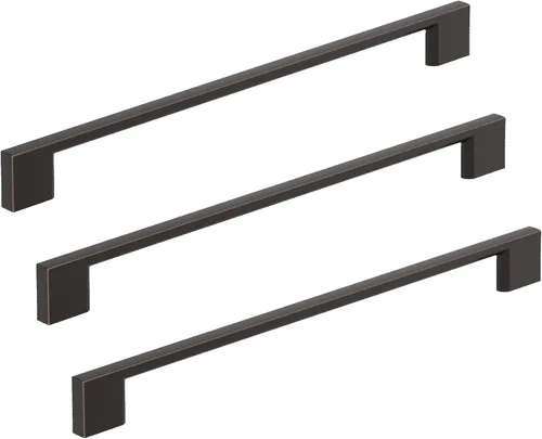 Vista 24 de Amerock 10BX37131CZ Tirador de gabinete Champán Bronce 3-3/4 pulgadas (96mm) de centro a centro Paquete de 10 unidades Cityscape Herrajes