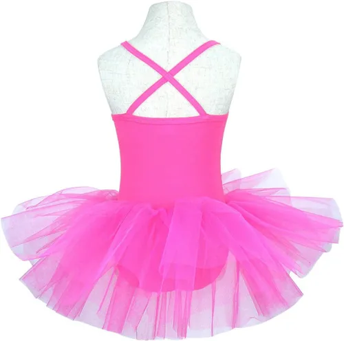 Vista 4 de Disimlarl Girls Ballerina Party Costume Sequined Dance Wear Ballet Leotard Dress for Kids