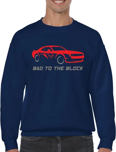 Vista 61 de Bad To The Block - Sudaderas con capucha y cuello redondo para hombre