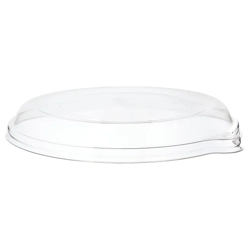 Vista 4 de Eco-Products - Contenedores compostables de 5 pulgadas para llevar, tapas de cúpula verde transparente, caja de 400, se adapta a cajas cuadradas