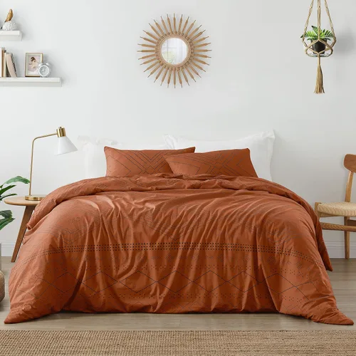 Vista 15 de Sweet Jojo Designs Gris, naranja y blanco para niños, adolescentes de 3 piezas Full/Queen Boys Stripe Set Collection Rayas grises y naranjas