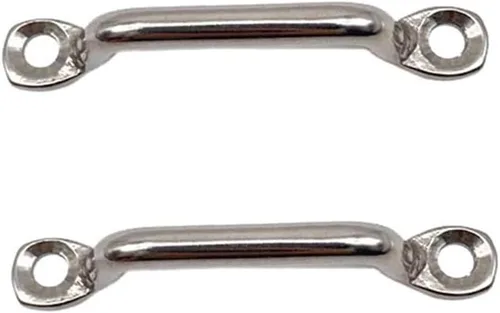 Vista 3 de Kayak Pad Eye 316 - Correas de ojo de acero inoxidable Bimini para barco, amarrar, bucles de cubierta de kayak, almohadilla de 0.197 in, 2.362