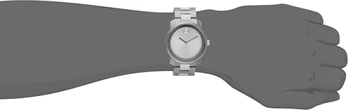 Vista 2 de Movado Reloj de cuarzo plateado 3600257 para hombre Acero inoxidable Bold - 3600257