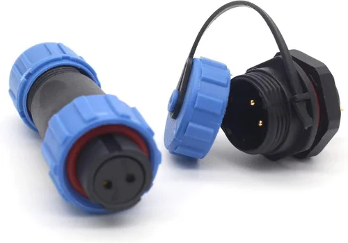 Vista 23 de SP13 2pin/3pin/4pin/5pin/6pin/7pin/9pin conector de cable de aviación, enchufe impermeable IP67, conector de equipo de luz LED