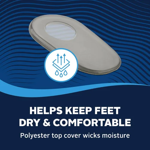 Vista 6 de Airplus Gel Heel Pad - Shock-Absorbing, Moisture-Wicking Comfort Cushion, One Size, One Pair
