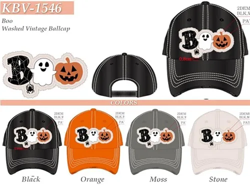 Vista 3 de Gorra de béisbol para mujer, diseño de bruja mala, estilo vintage, desgastada