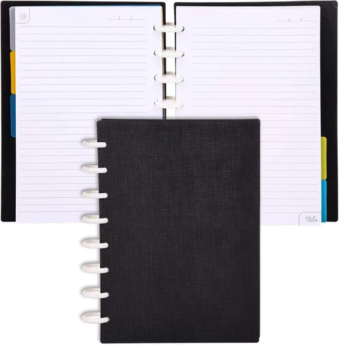 Vista 76 de Talia - Cuadernos de notas con tapas, planificador, personalizables, (Rosa de los 90, Junior (5.5 pulgadas x 8.5 pulgadas))