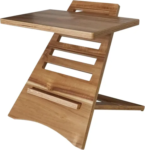 Vista 7 de Victor DC150A - Soporte ajustable para portátil de madera de acacia de alta altura, portátil, montaje rápido, perfecto para dormitorios, oficinas