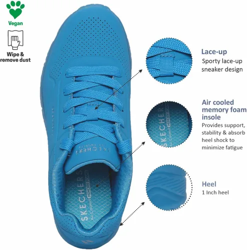 Vista 4 de Skechers Tenis unisex Uno Ice para niños
