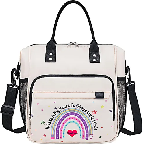 Vista 23 de TuErCao - Bolsa de almuerzo pequeña, ligera y aislada para mujer; para trabajo, portátil, suave enfriador para pícnic, viajes, viajes por carretera