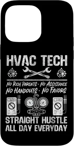 Vista 21 de HVAC Technician Tech Vintage HVAC Tech No Rich Parents No Case for iPhone 16
