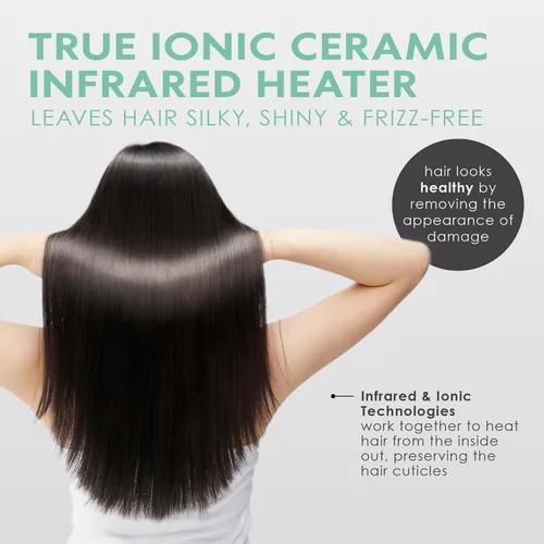 Vista 8 de Professional Series MIRA - Plancha plana de titanio para cabello grueso y fino, potente alisador de una sola pasada, alisador y rizador en uno