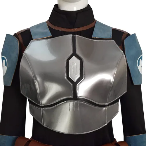 Vista 4 de Tilevico Mandalorian Armour Bo Katan Kryze - Disfraz de cosplay de guerra clon, Halloween, carnaval, fiesta, trajes para mujeres adultas