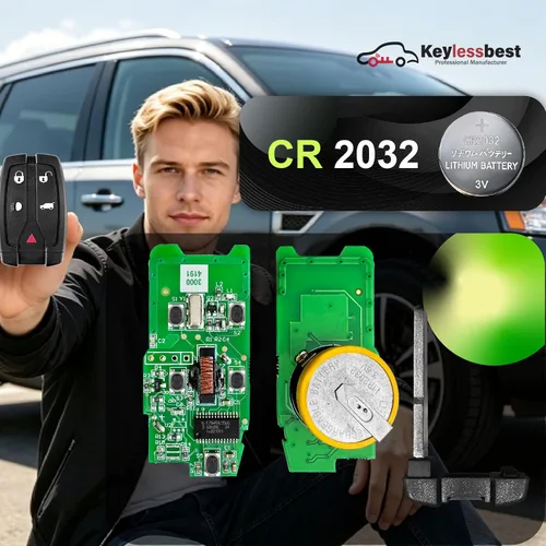 Vista 5 de Reemplazo para Land Rover LR2 Freelander 2019 2010 2011 2012 2 control remoto NT8TX9 5 botones 315MHz