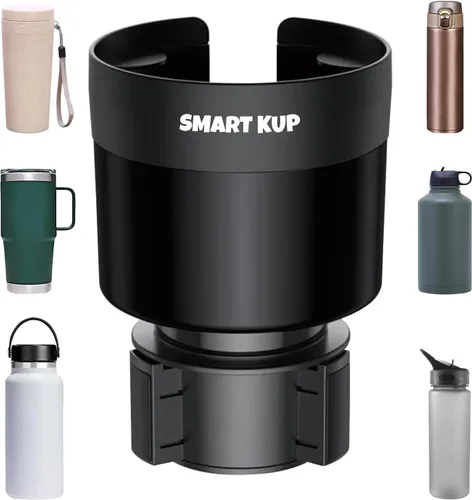 Vista 10 de Expansor de portavasos para automóvil, se adapta a botellas Hydro Flask de 32/40 onzas, Nalgene, Yeti y botellas grandes de hasta 3.8 pulgadas