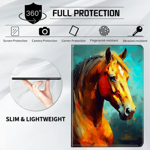 Vista 79 de Funda para tablet Kindle Fire 7 2019/2017 lanzamiento 9ª/7ª generación 7 pulgadas, ligera, protectora de piel sintética, cubierta inteligente