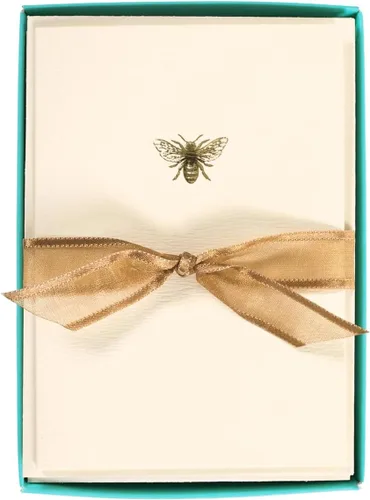 Vista 27 de Graphique Tarjetas de Apple, paquete de 10 tarjetas con sobres, saludos para todas las ocasiones, interior en blanco, relieve de lámina dorada