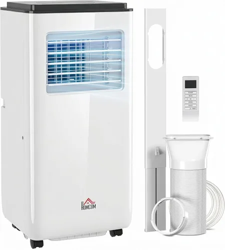 Vista 10 de HOMCOM Aire acondicionado portátil 5 en 1 de 8000 BTU para habitaciones de Negro