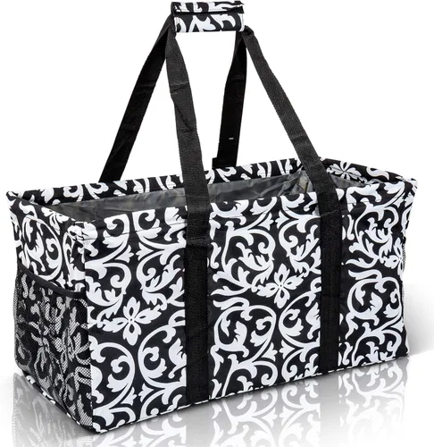 Vista 25 de Bolsa de utilidad extra grande de Lucazzi - Bolsa de playa grande plegable sobredimensionada, excelente para la piscina con marco resistente