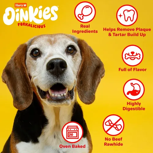 Vista 5 de Oinkies Porkalicious - Golosinas para perros con sabor a tocino, 8