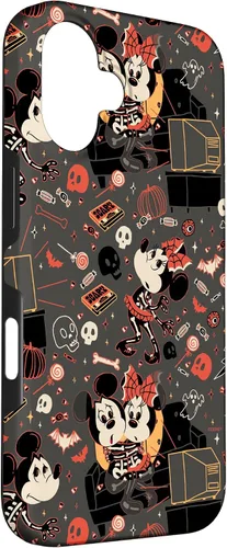 Vista 3 de iPhone 16 Disney Mickey Mouse & Minnie Mouse Scary Sweet Halloween Case