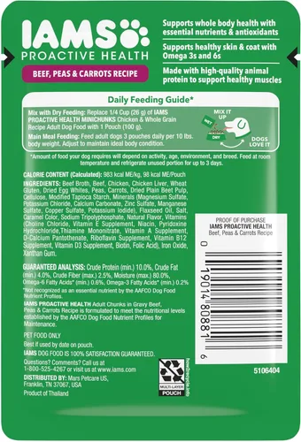 Vista 9 de IAMS Proactive Health - Bolsas de comida húmeda para perros, receta