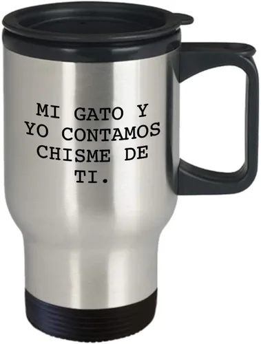 Vista 2 de TAZA GATO – ¡GRATIS! - COFFEE ORIGINAL - TERMOSENSIBLE - TAZAS TERMICAS PARA CAFE CON FRASES PARA MUJER - VASO TERMICO GRACIOSO - BASO TERMO - VA