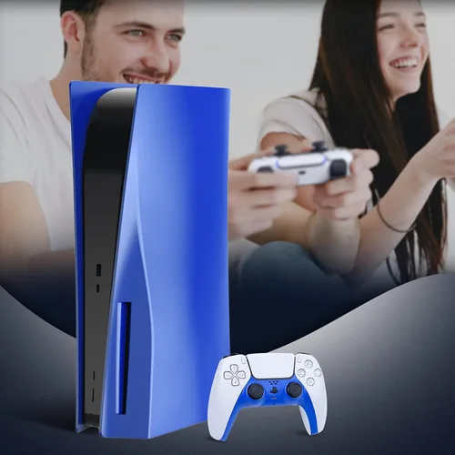 Vista 6 de NexiGo Juego de fundas de accesorios para PS5, placa frontal para controlador PS5 y cubierta protectora para Playstation 5 Disc Edition, funda