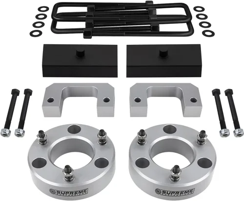 Vista 16 de Kit de elevación completa para Chevrolet Silverado & GMC Sierra 1500 2007-2020, separadores de puntales de elevación delantera, bloques cónicos