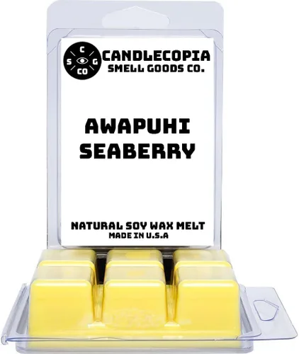Vista 23 de Apple Maple Bourbon - Cera vegana vertida a mano fuertemente perfumada, 12 cubos de cera perfumada, 6.4 onzas en 2 paquetes de 6