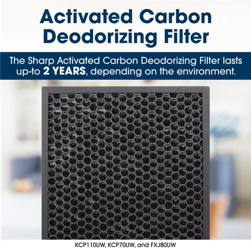 Vista 2 de Sharp FZ-J80DFU Filtro desodorizante de carbono activo de 2 años para FXJ80UW
