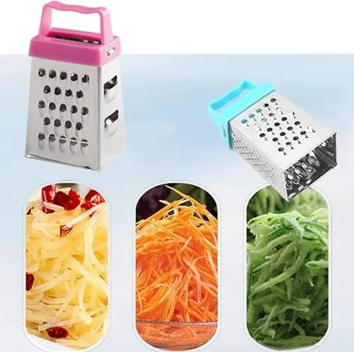 Vista 6 de Mini rallador de queso, 3 ralladores de caja pequeña de acero inoxidable, rallador profesional para rebanar queso, jengibre, verduras