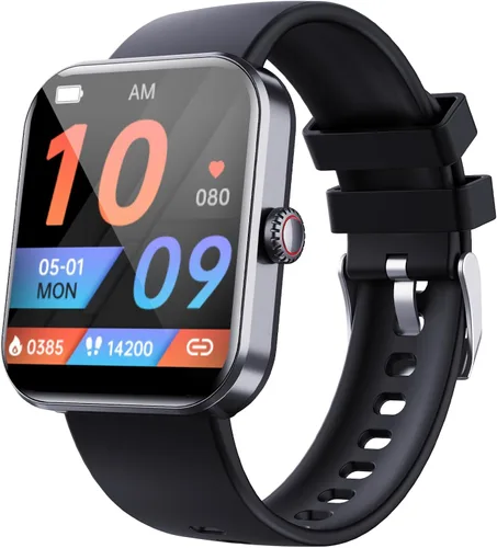 Vista 8 de Reloj inteligente para hombres y mujeres (marcado/respuesta de llamadas), rastreador de actividad con monitor de frecuencia cardíaca/sueño, 100