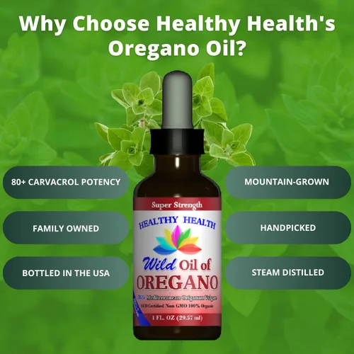 Vista 4 de Aceite de orégano – Wild Mediterranean – Certificado ECO orgánico (paquete de 3) Super Strength 86% Carvacrol, líquido, apoyo inmunológico, aceite
