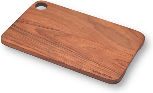 Vista 7 de Vesta Homes Tabla de madera para cortar/picar/servir, plato para verduras, queso y embutidos Madera de mango 11 x 8 pulgadas Hecho a mano