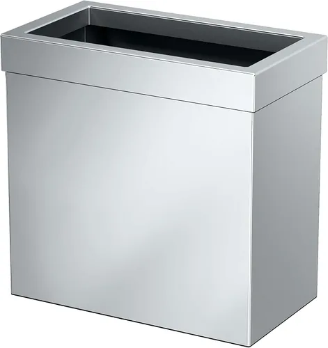 Vista 17 de Gatco Cubo de basura rectangular moderno, latón cepillado, cubo de basura de acero inoxidable con tapa extraíble, a prueba de fugas, capacidad de 3