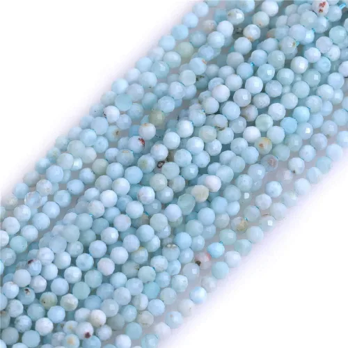 Vista 23 de GEM-Inside Cuentas espaciadoras redondas facetadas de gemas de lapislázuli azul natural semipreciosas de 2mm para hacer joyas 15