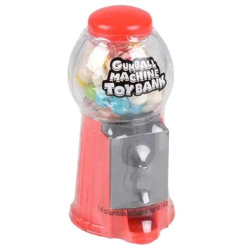 Vista 6 de Paquete de 2 mini máquina de chicles de 5 pulgadas sin dispensador de goma de mascar de plástico para caramelo, máquina expendedora de caramelos