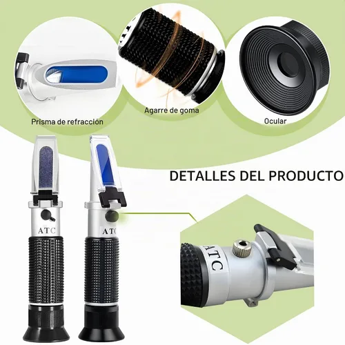 Vista 6 de Refractómetro de alcohol manual, V·RESOURCING 0~80% medidor de contenido de alcohol, herramienta para licores destilados de etanol con agua como
