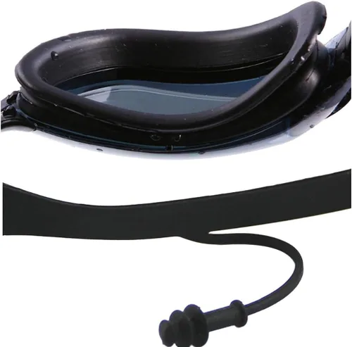 Vista 3 de Gafas de natación, gafas de natación negras para piscina, sin fugas, antivaho, protección UV para adultos, hombres, mujeres, jóvenes, niños, gafas