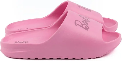 Vista 5 de Barbie Sandalias deslizantes para niñas Sandalias con fondo de canto moldeado rosa para niños y adolescentes Zapatos de piscina de verano