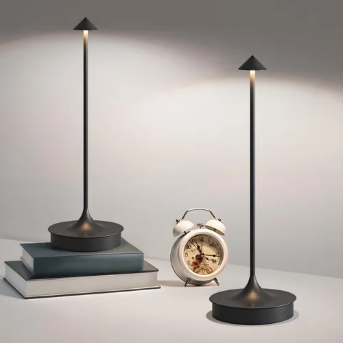 Vista 12 de Lámpara de mesa inalámbrica recargable LED funciona con pilas, lámpara de mesa de 4000 mAh, lámpara táctil regulable al aire libre, impermeable
