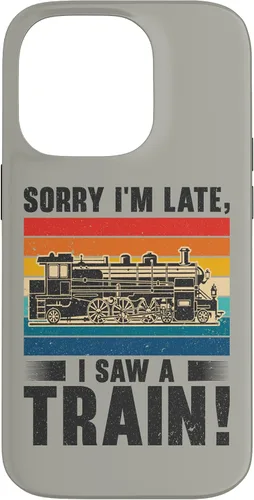 Vista 17 de Funda para iPhone 13 Pro Max Train Railroad Locomotora de tren de vapor para motor Trainspotting