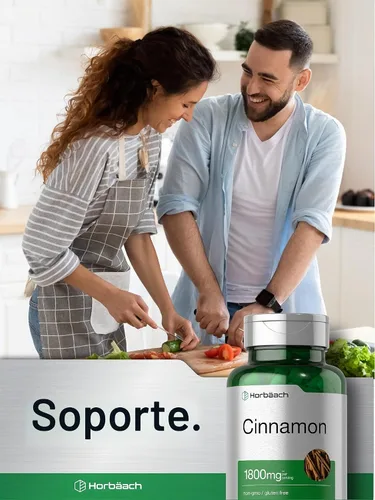 Vista 6 de Horbäach Cápsulas de canela 150 unidades Suplemento de canela de Ceilán