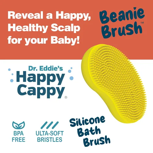 Vista 3 de Happy Cappy Cepillo para gorro, cepillo de cuna para bebés, cuidado